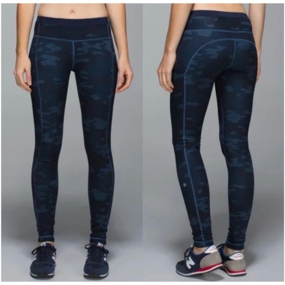 Lululemon Speed Tight II Full-On Luxtreme Camo Oil Slick Blue Size 2